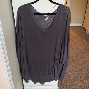 Free People We the Free charcoal grey sweater
